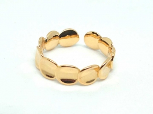 №10514 Кольцо XuPing золото 14К One-size