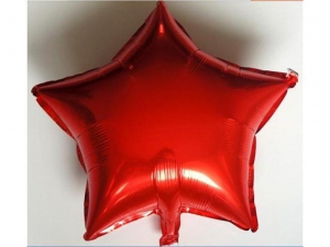 №11165 fed_ Звезда 18 дюймов (45х45см) красная Китай(слабо летает)