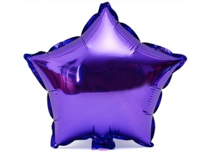 №11220 fed_ Звезда 18 дюймов(45х45см) (фиолетовая) Китай