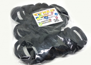 №1136 Резинка Коломыя черная 30-ка, диам. 4.5см