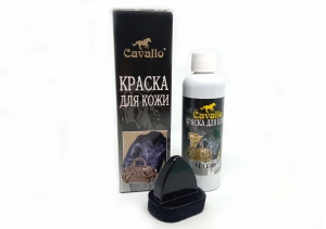 №2071 Cavallo краска для кожи черн. 100мл. 6шт
