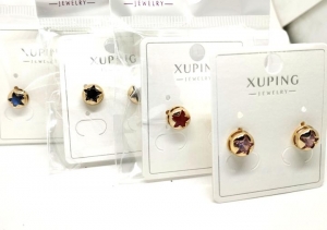 №30237 Сережки XuPing золото 0.7см