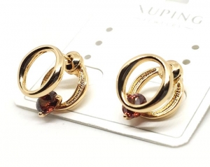 №30294 Сережки XuPing золото 1.3см