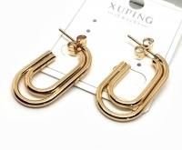 №30341 Сережки XuPing золото 2.8см