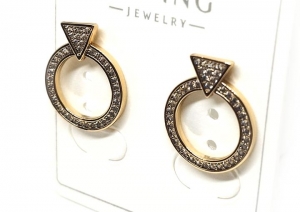 №30449 Сережки XuPing золото 1.7см