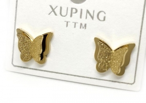 №30525 Сережки XuPing золото 1см