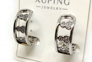 №30744 Сережки XuPing срібло 1.8см