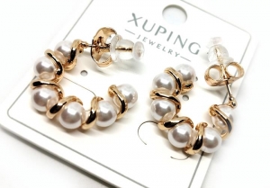 №30802 Сережки XuPing золото 2см