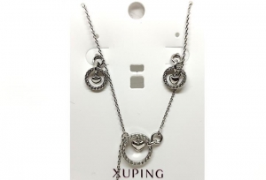 №30842 Набір XuPing сережки ланцюжок 44х0.1см
