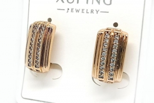 №30929 Сережки XuPing золото 1.5см