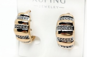 №30984 Сережки XuPing золото 1.7см