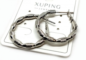 №31017 Сережки XuPing срібло 2.4см