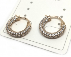 №3305 Сережки XuPing золото 1.5см
