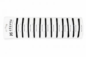 №3871 Невидимка чорна 12шт 6.7х0.3см