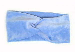 №3955 Повязка спорт-велюр голуб.22х10см