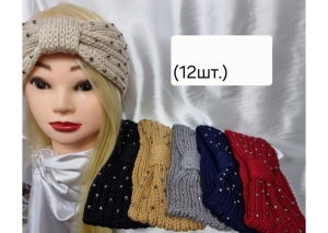 №4712 Повязка бусінка 12шт