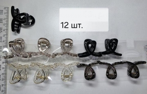 №4749 Заколка краб 12шт 4см
