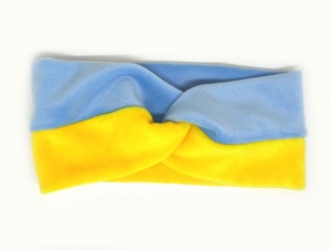 №6005 Повязка Украина спорт-велюр 18х8см